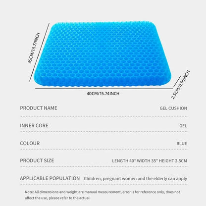 Cooling Gel Honeycomb Seat Cushion